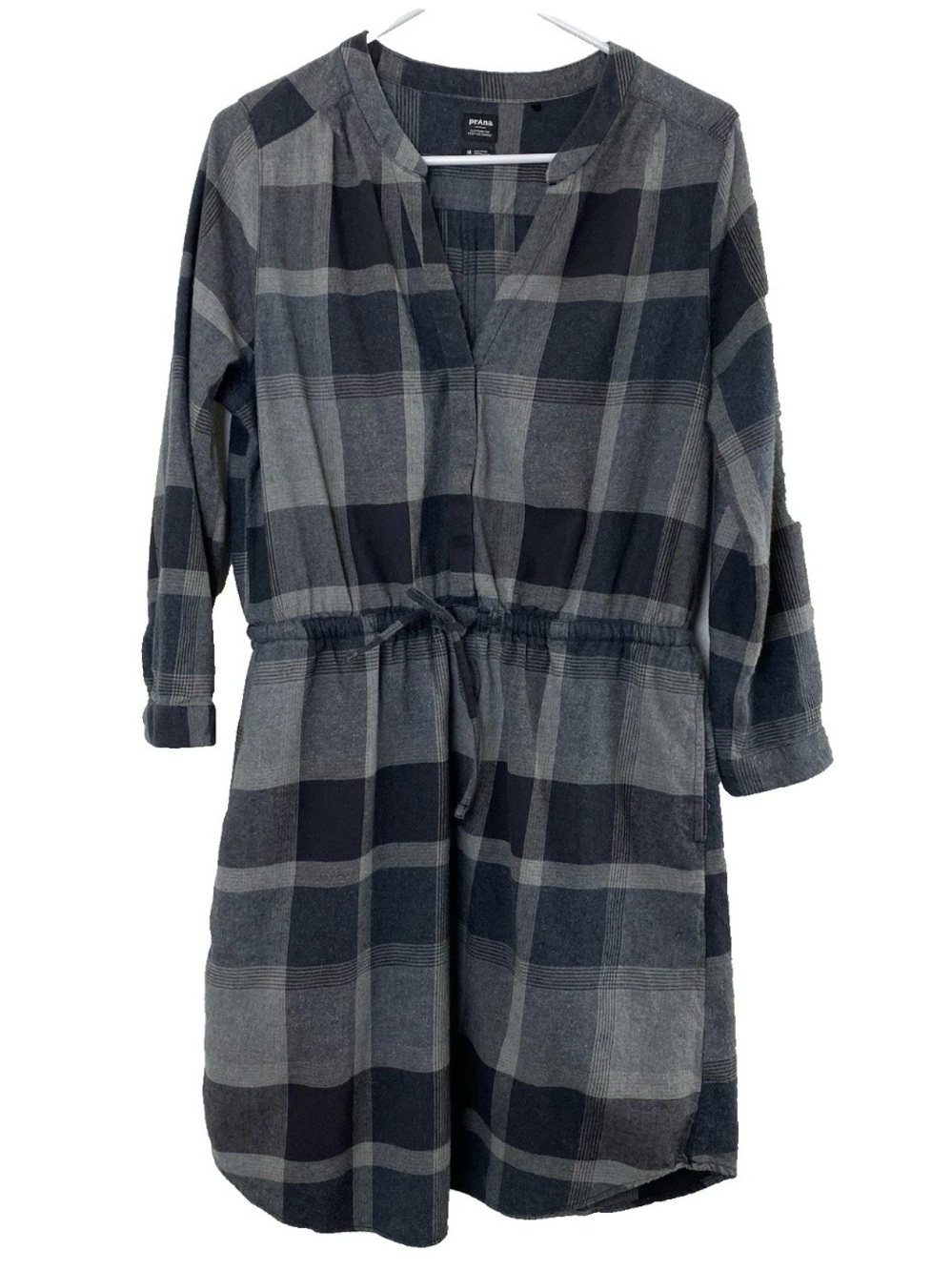prAna Loop To Pines Plaid Flannel Dress - Medium